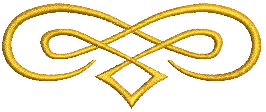 Monogram Curl Embroidery Border Name Frame Machine Embroidery Design 