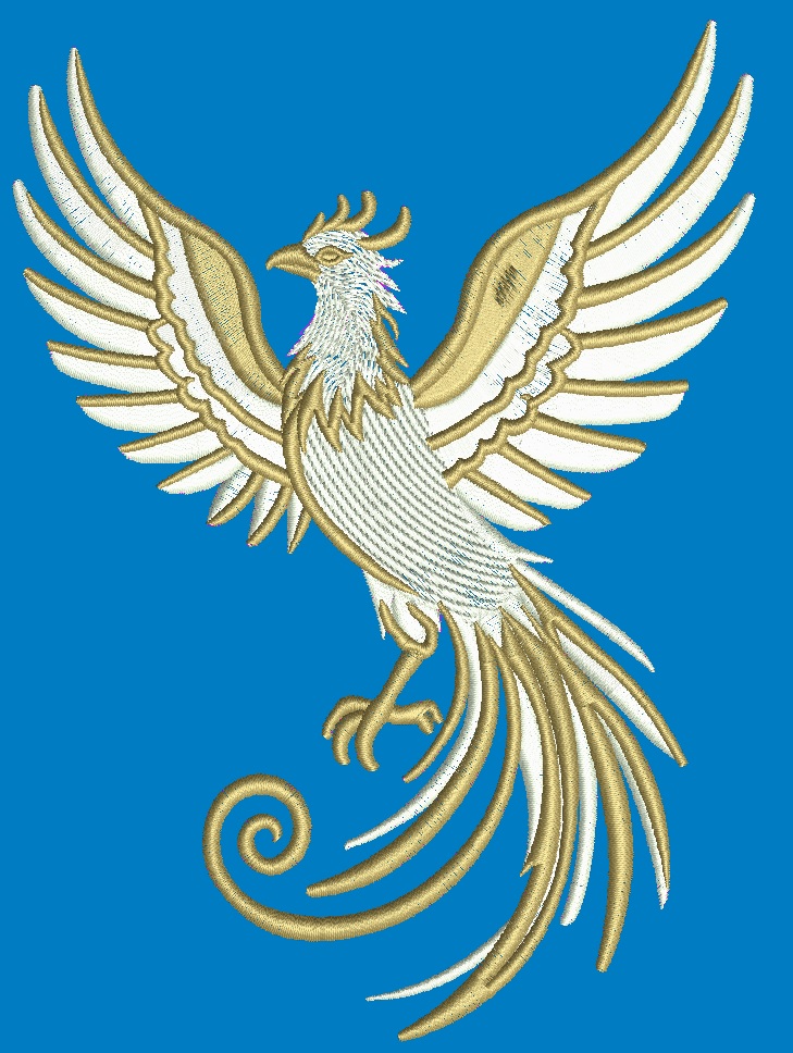 Phoenix Bird Machine Embroidery Design  