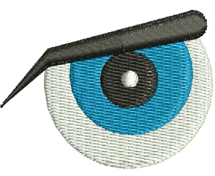 Eye Machine Embroidery Design, Facial Detail Style, Expressive Eye Motif05022026