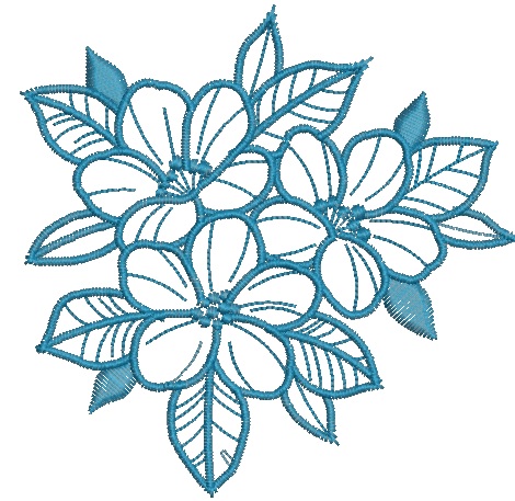 Flower Machine Embroidery Design, Floral Ornament Style, Decorative Botanical Motif, 05022026