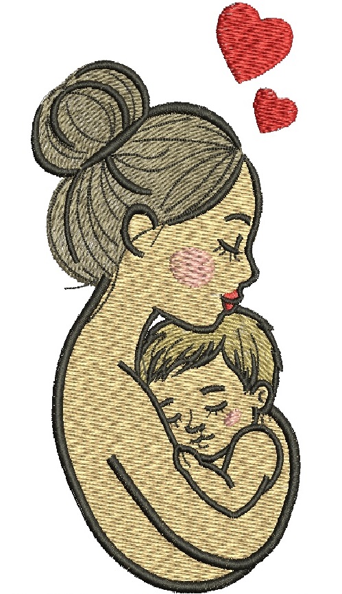 Mothers Love Embrace Machine Embroidery25062026