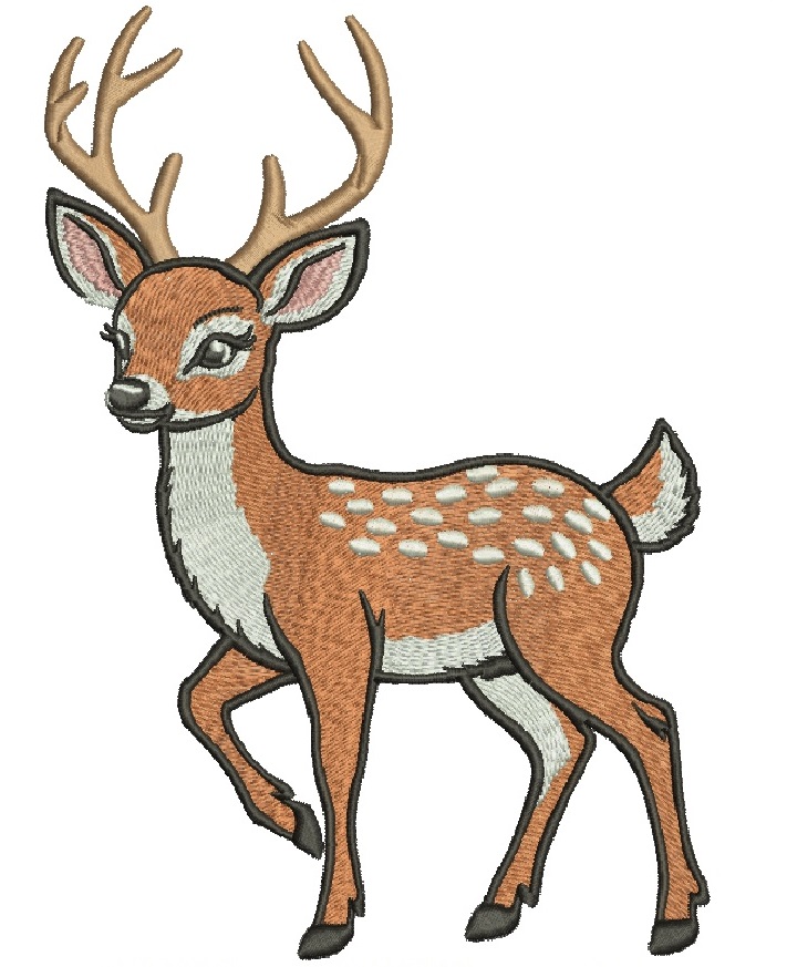 Deer Machine Embroidery Design Buck Embroidery Design Whitetail Deer Embroidery Forest Animal Embroidery Wildlife Embroidery 24072026