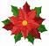 Poinsettia #1,  Stitches: 15855,  Size: 3.83 x 3.55,  Colors: 4