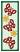 Butterfly #3 Bookmark,  Stitches: 15547,  Size: 2.17" x 5.96,  Colors: 4