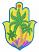 Hamsa Palm Tree #3,  Size: 2.81 x 3.92,  Stitches: 17486,  Colors: 6 