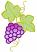 Grape,  Size: 3.37 x 5.04,  Stitches: 7853  Colors: 2