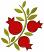 Pomegranate #1,  Size: 4.07 x 4.89,  Stitches: 7799,  Colors: 2 