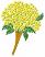 Mimosa Bouquet,  Size: 3.82 x 4.87,  Stitches: 10929,  Colors: 2 