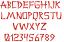 Oriental Machine Embroidery Font