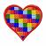 Heart #8,  Size: 3.51 x 3.33,  Stitches: 15739,  Colors: 7