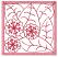 Redwork Flowers Quilt Block Machine Embroidery Desig