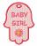 Baby Girl Hamsa Standalone, Size:2.29 x 3.09, Stitches: 9413