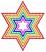 Star Of David #7,  Size: 3.47 x 3.96,  Stitches: 7434,  Colors: 6 