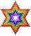 Star Of David #9,  Size: 3.47 x 3.98,  Stitches: 8890,  Colors: 6 