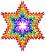 Star Of David #11,  Size: 3.49 x 3.96,  Stitches: 8328,  Colors: 6 