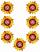 Sunflowers Arc #2,  Size: 5.85 x 7.64,  Stitches: 53980,  Colors: 4 