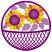 Sunflowers Basket,  Size: 5.88 x 5.88,  Stitches: 46156,  Colors: 5