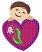 Valentines: Heart Machine Embroidery Designs set + Applique variant