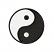 Yin Yang #2 - Basic,  Size: 2.56 x 2.56,  Stitches: 9938,  Colors: 2 