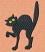 Halloween: Cat,  Size: 2.69 x 3.83,  Stitches: 5578 