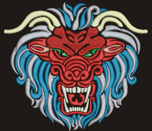 Dragon machine embroidery design, instantly download 