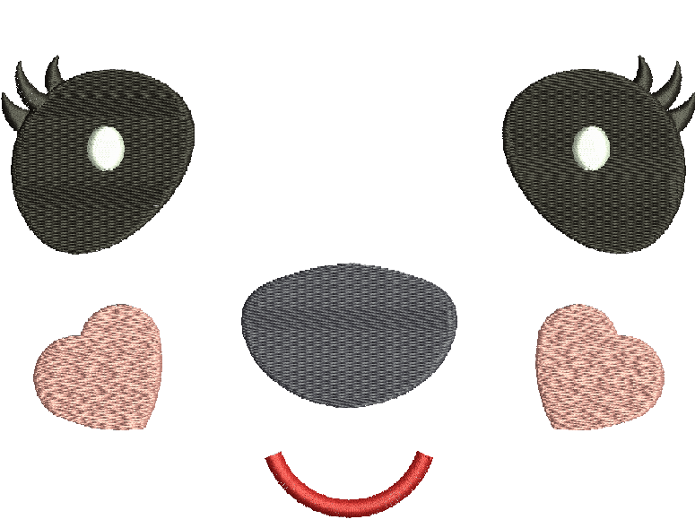 Face Machine Embroidery Designs, instantly download 
