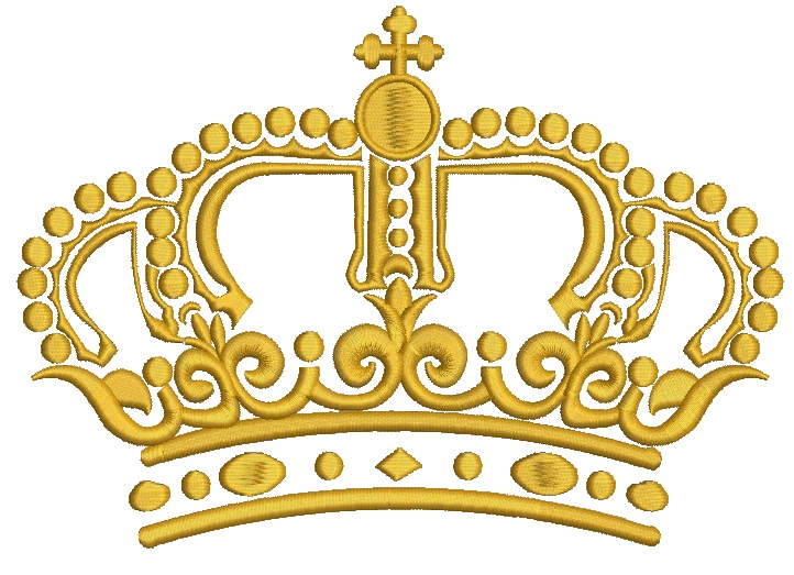 ???? Crown machine embroidery design, royal crown embroidery pattern, majestic emblem embroidery file