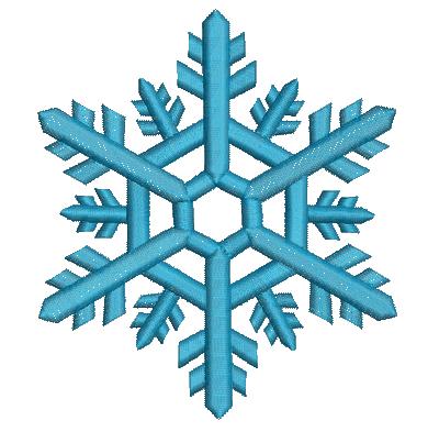 Elegant Snowflake Machine Embroidery Design 