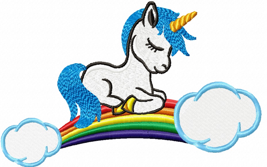 Unicorn  Embroidery Machine Embroidery Design, Instant Download