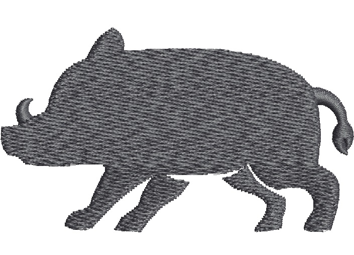 Wild boar Embroidery Machine Embroidery Design, Instant Download including cap size 