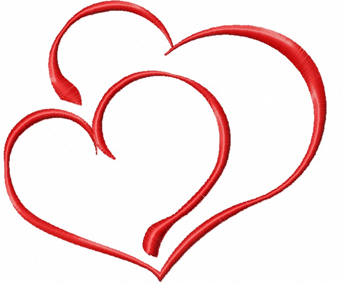 Hearts  machine embroidery design 