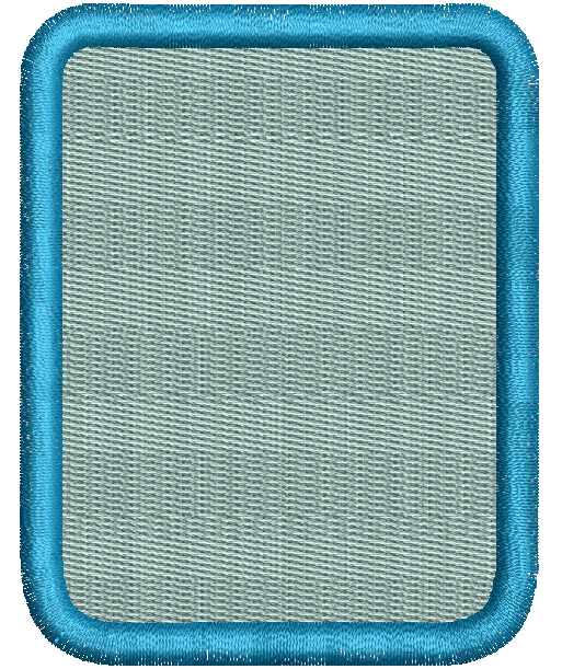 Rounded Rectangle (patch) -  Machine Embroidery Design, instantly download 