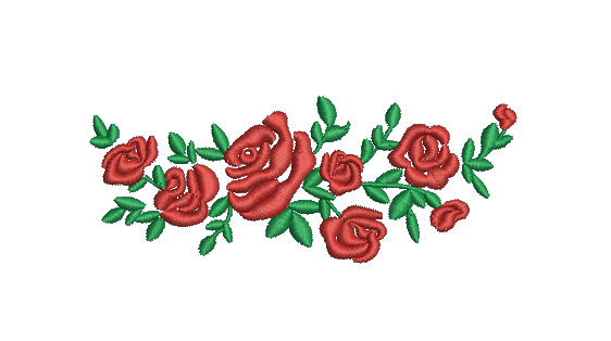 Bouquet of roses machine embroidery design, instantly download  