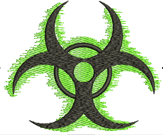 Toxic Machine Embroidery Design, Instant Download  