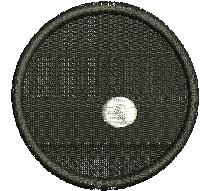 Black Round Eye with White Glare for Soft Toy Machine Embroidery Design, Instant Download 