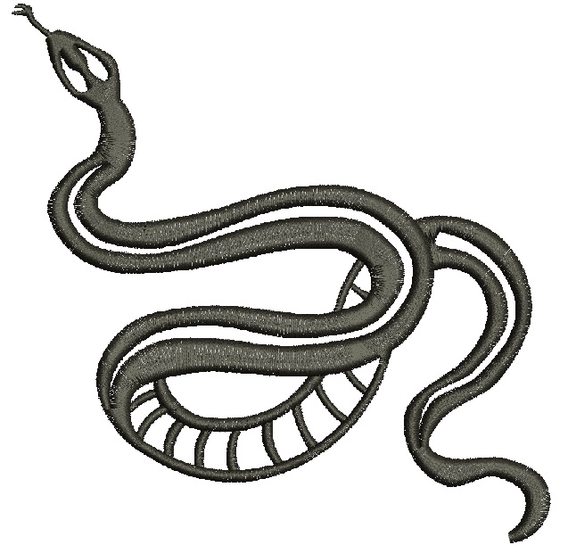 Snake Machine Embroidery Design, Instant Download 18062025