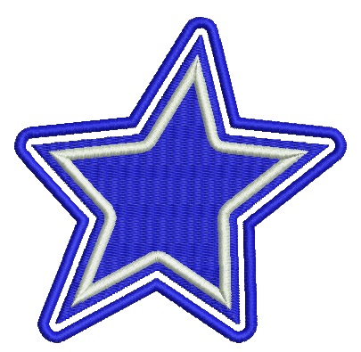 Double Star Machine Embroidery Designs, Instant Download 