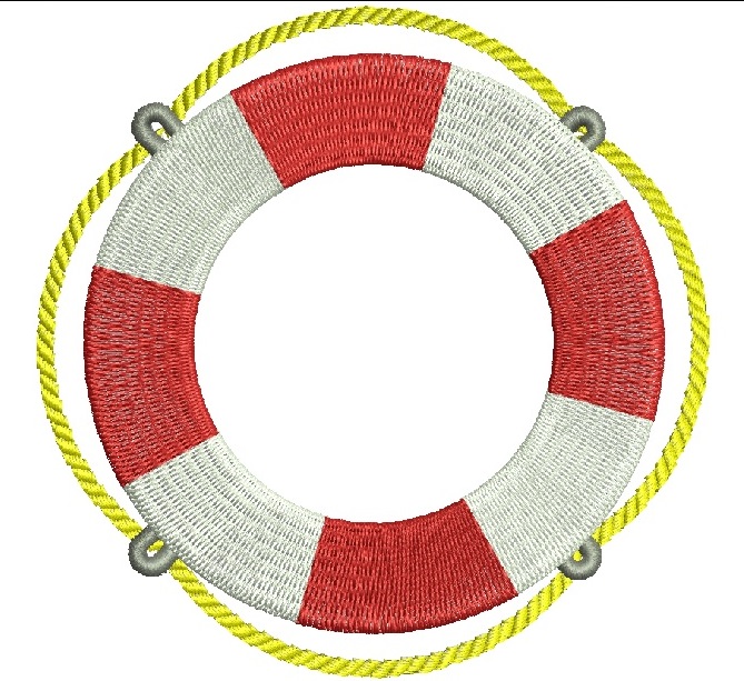 Lifebuoy Including Cap Size – Machine Embroidery Design 
