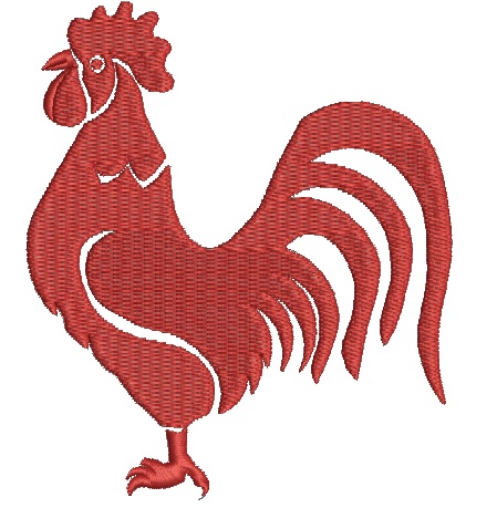 Rooster Machine Embroidery Design Instant Download Digital File Farm Animal Embroidery Pattern for Hoop Machine Use 