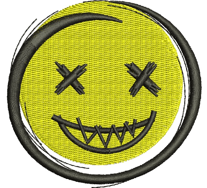Smiley machine embroidery designs – instant download 