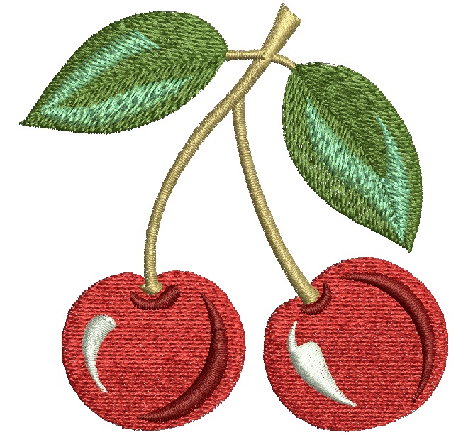  Cherries mini machine embroidery design 