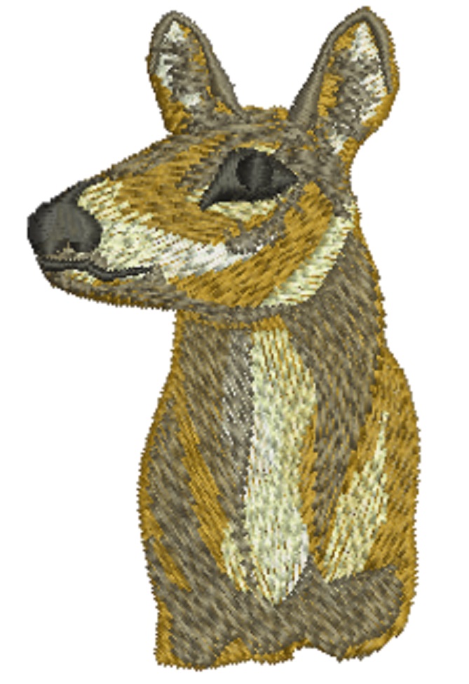 Small Head of Doe Including Cap Sizes Machine Embroidery Design  