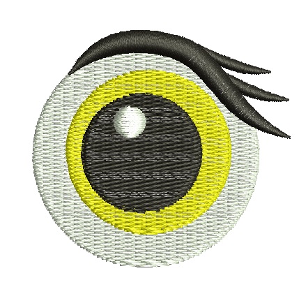 Doggy and Bear Toy Eye  Machine Embroidery Design