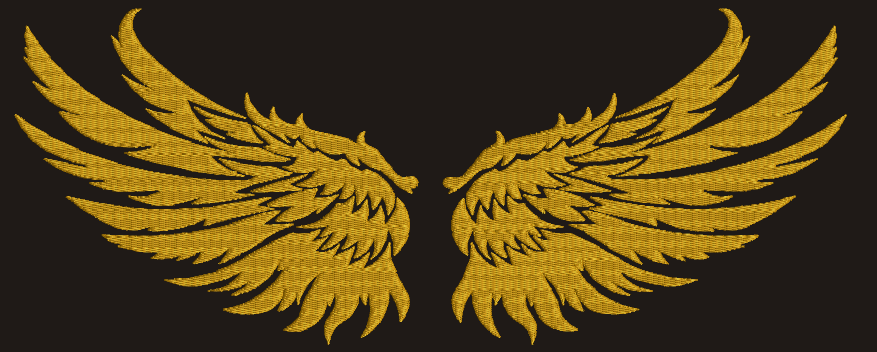 Wings Machine Embroidery Design 