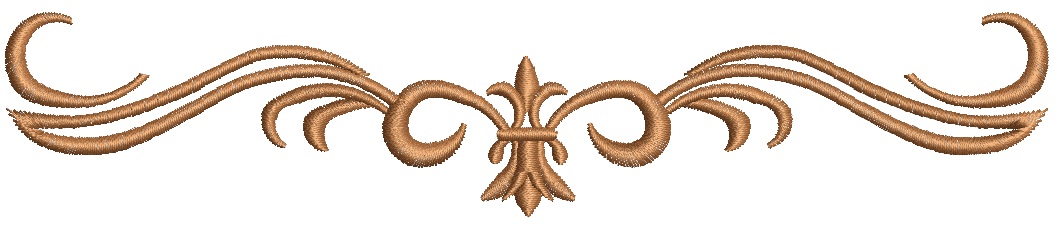 Fleur-de-Lis Border Machine Embroidery Design 