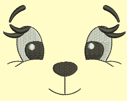 Cat Muzzle Machine Embroidery Design 