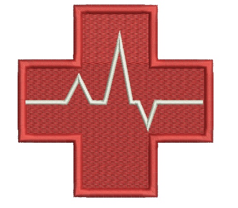 Red Cross Medical Machine Embroidery Design 