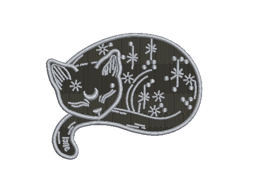 Cat Machine Embroidery Design 