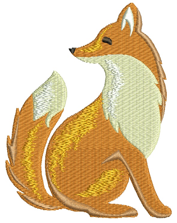 Fox Machine Embroidery Design 