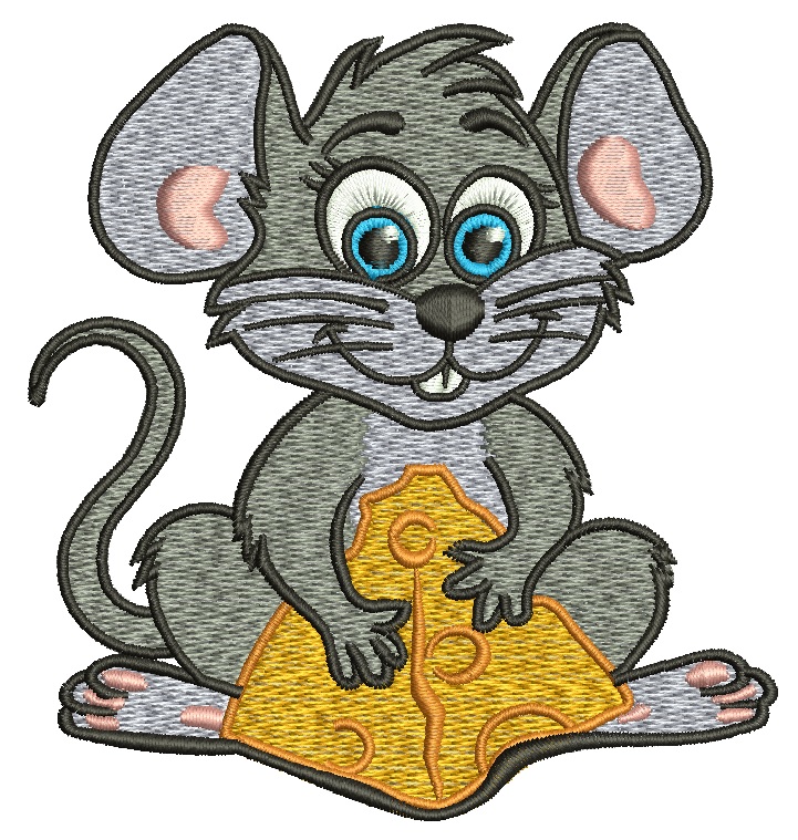 Mouse Embroidery Design 